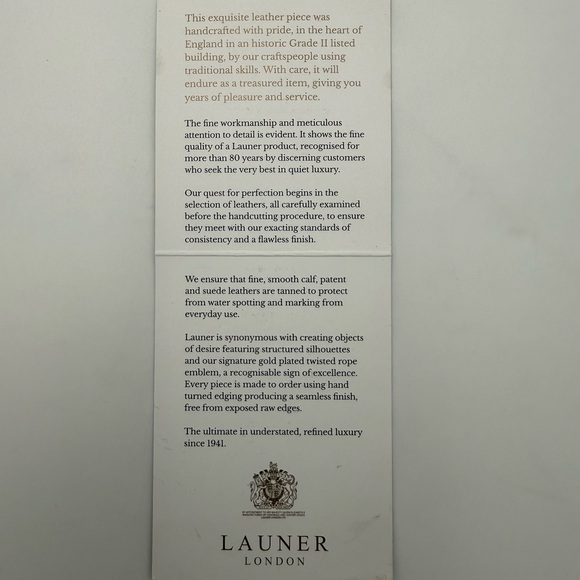 LAUNER • JASMINE Zip Clutch Wallet in Black • Royal Warrant H.M. QUEEN ($735+) - Picture 16 of 16